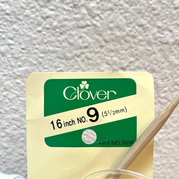 Circular Knitting Needles. Bamboo. Clover Needle Craft. Made in Japan. NEW. - Picture 4 of 6